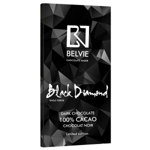 Socola black diamond 100% cacao - Socola Belvie - Công Ty TNHH SX TM Belvie Chocolate